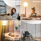 Upgraded Torchiere Floor Lamp,36W 3600LM Super Bright LED Floor Lamp for Living Room Bedroom Office, Dimmable Modern Standing Tall Lamp with Remote & Touch Control