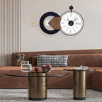 35x20 Inch Battery Operated Large Wall Clock for Living Room Decor - Modern Decorative Clocks Abstract Art for Home, Dining Room, Bedroom, Kitchen, Office