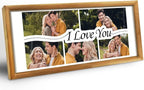Gifts for Him/Her - Personalized Photo Frame with Love Design, Wall Mount or Tabletop Display, Romantic Gifts for Boyfriend Girlfriend Anniversary Birthday Valentine's