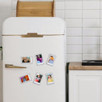 6 Pack Acrylic Magnetic Picture Frames 2x3, Refrigerator and Desktop Photo Frames Combine, Vertical and Horizontal Clear Display Compatible with Fujifilm Instax Mini for Fridge/Table/Locker