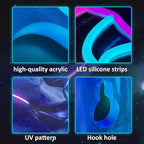 Dreadlocks Alien Neon Sign, E.T Neon Signs for Wall Decor, for Man Cave Game Room Teens Boy Room Decor, Gift for Teens Kids E.T Fans UFO Fans, Dimmable Decoration USB Powered with Switch