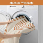 Boho Couch Cover Washable Sectional Couch Covers for Dogs Reversible Sofa Slipcover for 2 or 3 Cushion Couch Pet Friendly Furniture Protector (3# Orange, 71" x 150")