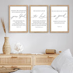 FZMHASLWW The Lord Your God Is Good Sign Bible Verses Wall Decor 16"X11" Set of 3 Christian Scripture Prayer Inspirational Motivational Quotes Family Framed Wall Art (Wood)