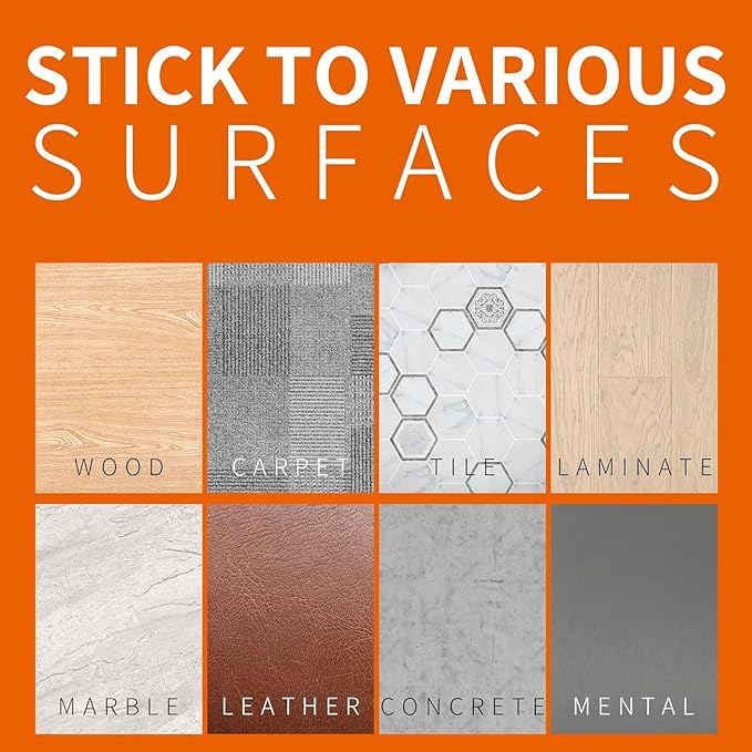 TAPEBEAR Double Sided Carpet Tape 2Inch x 20Yards x 2Rolls, Heavy Duty Rug Tape Residue-Free Carpet Gripper for Area Rugs, Wood, Floor, Multipurpose Gripper Non Slip Tape, White