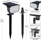 Solar Spot Lights Outdoor Color Changing, [7 Mode/12 Pack] Christmas Landscape Spotlights, Solar Lights Outdoor Waterproof, Led Powered Flood Light for Outside Pathway Yard Garden Tree Walkway