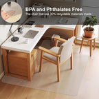 46"x60" Office Chair Mat for Hardwood Floor,Large Computer Chair Mat for Hard Floor, Large Anti-Slip Hard Floor Protector Rolling Desk Mat,PVC Office Floor Mat for Work,Home