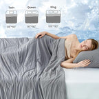 Cozy Bliss Cooling Comforter King Size Dual-Sided, Ultra-Soft Cooling Blankets for Hot Sleepers and Night Sweats, Breathable Lightweight Silky Smooth, Dark Grey