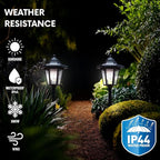 Solar Pathway Lights, 2 Pack, Waterproof LED for Outdoor Walkway, Yard, Garden, Landscape – Great Gardening Gift for Mom, Grandma, Women(Corridor Pathway Lights)