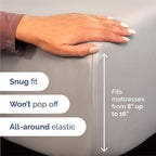 Split King Sheets Set 7 Piece - Includes 4 Pillowcases - Bed Sheets Split King - Soft Hotel Luxury Bedding - Cooling and Breathable - 1 Flat & 2 Fitted & 4 Pillowcases w/ Deep Pockets - Light Grey