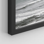 SIGNWIN Framed White Minimal Ocean Beach Seashore Coastals Wall Art, Set of 4 Landscape Colorful Wall Decor Prints, Nature Wilderness Wall Décor for Living Room, Bedroom - 11"x14" Black