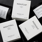 Moodcast Nightfall Scented Candle – Aesthetic Candle for Home, Peppercorn, Ginger & Sandalwood, Clean Coco Wax Blend, Vegan, Paraben-Free, 45-Hour Long Lasting Burn – 8oz