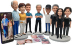 Customizing Bobblehead Figurine Personalized Sculpture Customized Photo bobblehead Doll, Birthday Gift, Gifts for mom and Friends, Corporate Gifts (One Person, 6.5 inches)