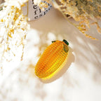 Glass Corn Figurine Decor for Tabletop Centerpiece Art Glass Corn Paperweight Decorations for Home Kitchen Office Desk