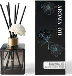 Reed Diffuser Set, 6.1 oz (180 ml) Rouge Scented Diffuser with Sticks Long-Lasting Home Fragrance Reed Diffuser for Home Room Office Bathroom Shelf Decor