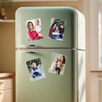 Magnetic Picture Frames for Refrigerator 2x3 Inch,Mini Photo Frames for Fridge,8 Pack Clear Picture Display Frame Home Office School Lock Storage