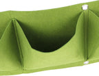 Atyhao Wall Plant Bag,4Pcs 4 Pocket Plant Grow Bag Wall Mounted Reusable Degradable Felt Garden Planter Herbs, Succulents Artificial Pl or Flowers. ()