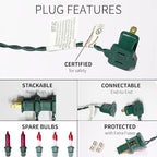 300LIGHTS(2*150L) Pink Extra-Bright with End Connectors Christmas Decorative Lights 19.44m UL Certified Mini String Light Set Waterproof for Home Garden Holiday Tree Party Patio Decor Wedding