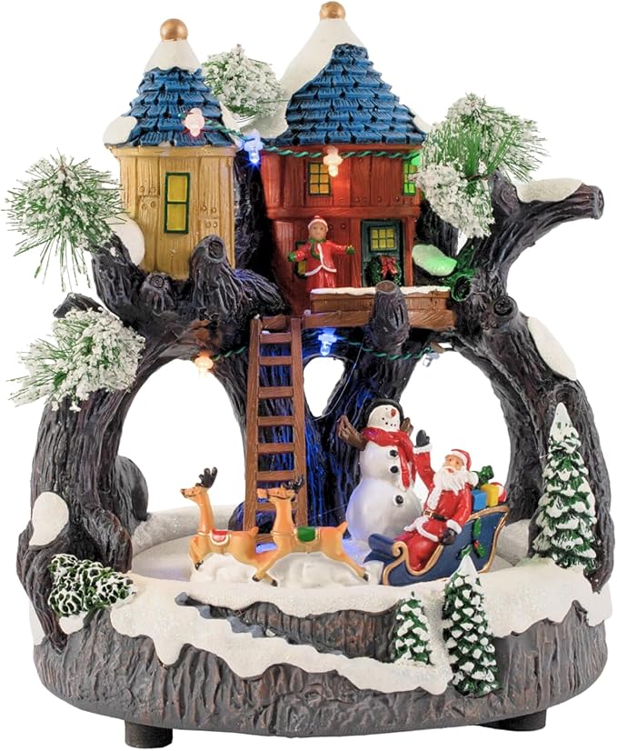Christmas Village - Light up Tree House