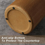 Farmhouse Vase for Home Decor, Vintage Rustic Terracotta Flower Vase Suitable for Home Decor, Living Room, Shelf, Dining Table. 7IN. Ochre