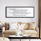 Spirit Lead Me Wall Art Decor 24×10 Inch Christian Scripture Office Inspirational Lyrics Ready to Hang Wooden Framed Sign (Black)