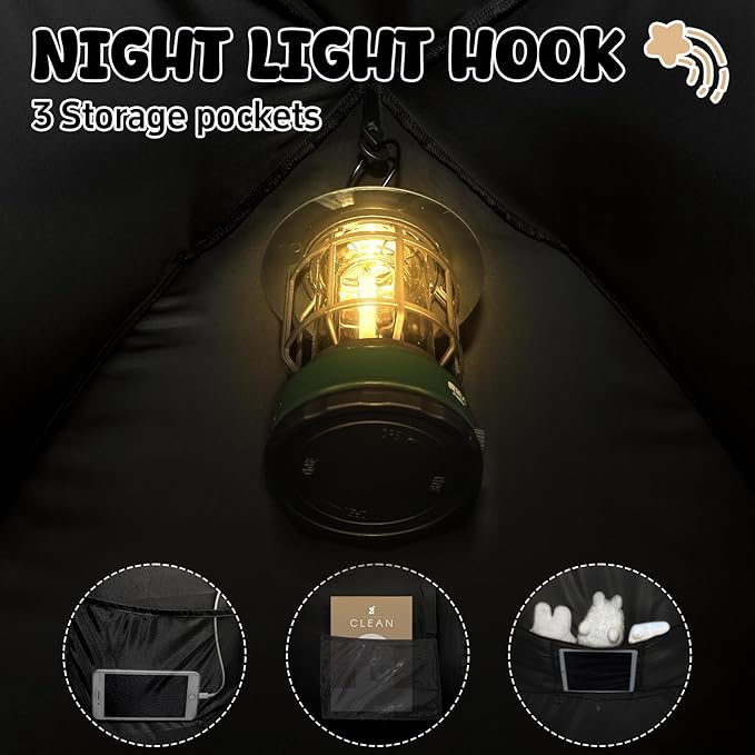 Bed Tent Bed Canopy Breathable 100% for Adult and Kids Light Reduction Sleeping Dream Tents Indoor Portable Big Space with String Light 4 Doors Twin Full Queen King Size