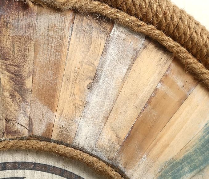 Vintage 24 Inch Wall Clocks,Quartz Silent Non Ticking,Battery Operated,Roman Numeral Style,for Bedroom, Kitchen,Living Room Farmhouse Rustic