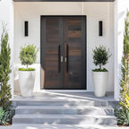 LA JOLIE MUSE 20inch Tall White Planters Set of 2,Large Tree Planters for Indoor Plants,Flower Containers for Front Porch, Honeycomb