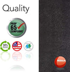 Resilia Office Desk Chair Mat - for Low Pile Carpet (with Grippers) Black, 30 Inches x 48 Inches, Made in The USA