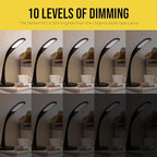 Stella Two Task Lamp, Adjustable Desk Lamp, Dimmable LED Light with Custom Color Temperature for Desk, Home Office, Bedroom, or Living Room, Modern Design for Work, Study, and Reading Needs (12W)