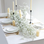 mizii 24 Pcs Babys Breath Artificial Flowers Bulk 25in Real Touch Faux Baby Breath White Flowers Fake Babies Breath Flower Decoration for Wedding Bouquet Flores Vase Tables Centerpieces Decor