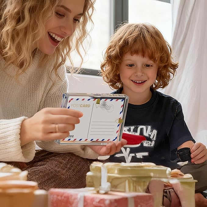 AITEE 5x7 Acrylic Picture Frames 3 Pack 20% Thicker Block, Clear Picture Frames Freestanding Double Sided Magnetic Acrylic Lucite Frameless Transparent Square Photo Frame Gift for Wall and Desktop Display