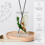 Flower Reed Diffuser Set, 5 oz Cashmere Vanilla Scent Diffuser with Sticks, Home Fragrance Scented Oil Reed Diffusers for Home, Bathroom, Decor & Gift