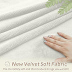 Arfntevss Sectional Recliner Couch Covers Velvet Corner Sectional Sofa Cover for Reclining Couch Stretch Soft L Shape Recliner Slipcover Washable Middle Console Protector (1 Console Cover, Cream)