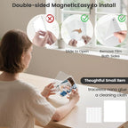 DomeStar 4 x 6 Magnet Picture Frames for Fridge 4 Pack, Acrylic Fridge Magnetic Frames for Photo Postcard Office Home Decor