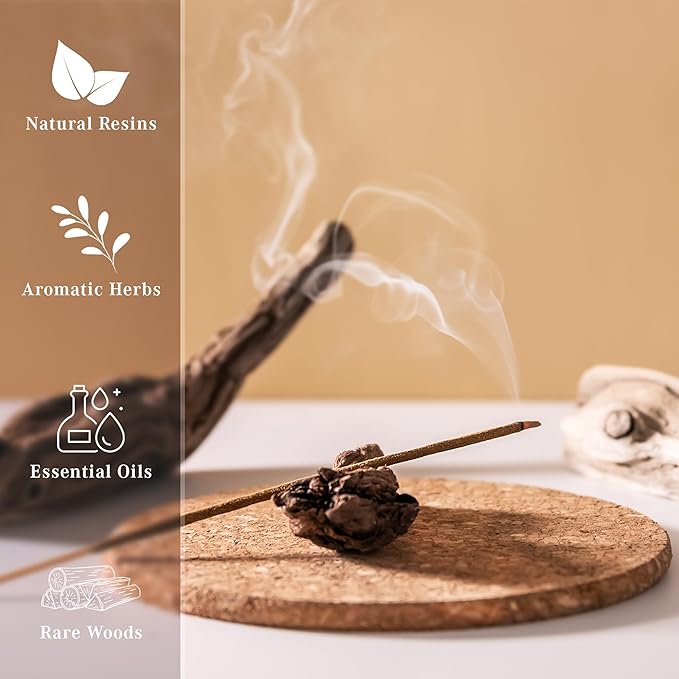 Incense Sticks, White Sage Incense, Made with Natural Ingredients, Hand Rolled Aromatic Masala, 40 Stick Pack, 45-60 Minute Burn Time, Best for Home Fragrance, Meditation, Yoga, Spiritual Healing