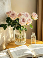 6 Inch Glass Cylinder Vases for Centerpieces | 12Pcs Clear Small Flower Vase for Wedding Decorations, Floating Candle Vases in Bulk, Hurricane Candle Holders for Table, Home Décor