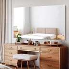 Frameless Mirror, 60x36 Large Bathroom Mirrors for Wall, Upgraded Shatterproof Rectangle Vanity Mirror Over Sink with Polished Edge for Bathroom,Bedroom,Living Room and Entryway