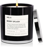 Berry Splash Luxury Scented Candles, 9oz Soy Wax Candles for Home Scented, BlackBerry, Boysenberry & Woods Scent, Long Burning Time, Gifts for Women, Friends, Men, Sister, Mom, Teacher