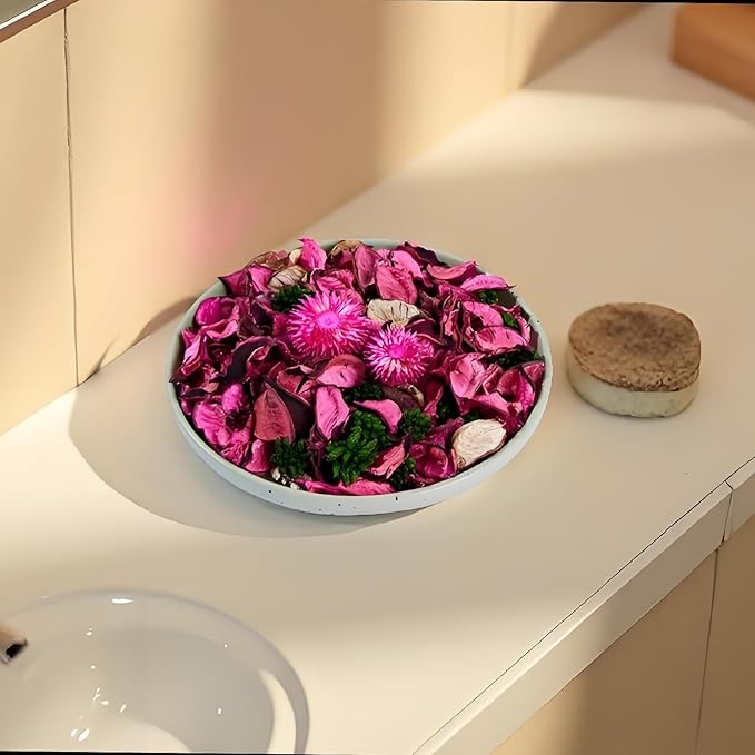 Spring Potpourri Bags, Potpourri Bowl Vase Filler Decorative, Fragrance for Bathroom, Dried Flowers, Home Decor Fragrance Sachet Petal (Pink)