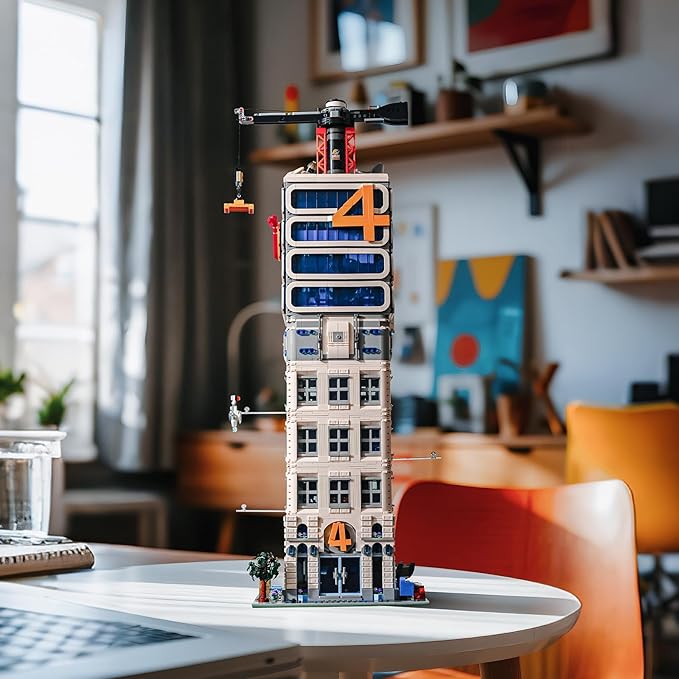 Skyscrapers Modular Building Blocks,Four Heroes Building Architecture Set -Collectible Display Toy with Adults, Sci-Fi MOC Construction Toy (6135pcs)