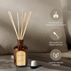 Premium Reed Diffuser Set - 8.8 oz (250 ml) Bedroom Bathroom Living Room Home Fragrance Products SANTAL33 Scent 1 Pack