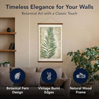 American Art Decor Leaf Wall Scroll Tapestry with Rope