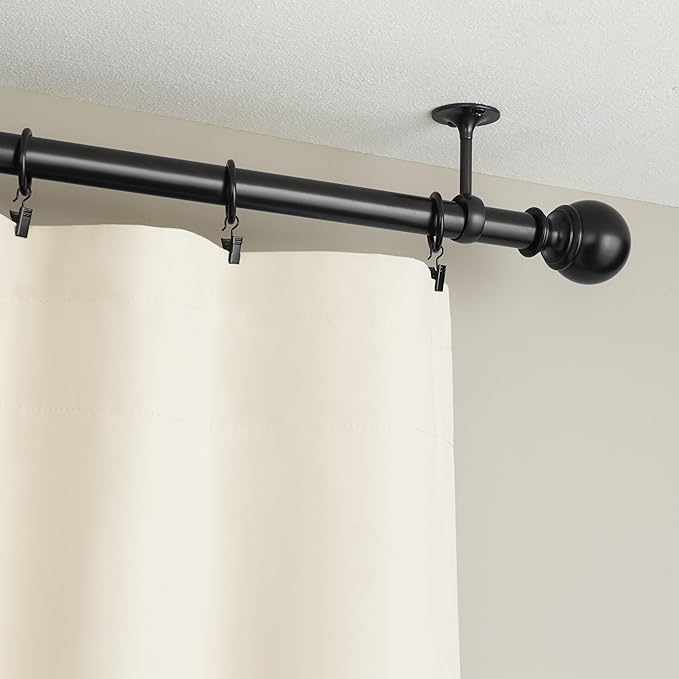 Amazon Basics Ceiling-Mount Bracket Set, 4-Pack, Black