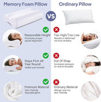 Cervical Pillow for Neck Pain Relief, Neck Pillow for Sleeping Neck and Shoulder Pain, Orthopedic Sleeping Pillow for Adults Kids, Ergonomic Contour Memory Foam Pillow