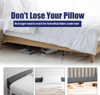 HOMBYS Wedge Pillow Headboard for Bed Gap,Foldable Bed Wedge Gap Filler King Size,Matterss Gap Filler,Multi Functional Bed Crack Pillow, Fill The Gap (0-7") Between Your Headboard and Mattress,Grey