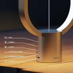 Table Lamp for Bedroom - Balance Lamp,Bedside Lamp with Touch Dimmer,Nightstand Lamp,3 Level Brightness Rechargered Night Light for Home,Office,College Dorm (Silver)