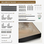 SIGNWIN 30"x60" Extra Large Framed Wall Art Misty Forest in Sepia Tones, Watercolor Woodland Landscape for Home Living Room Bedroom Decor (Frame Assembly Required)