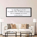 The Best Things in Life Framed Wall Art, 32''×12'' Rustic The Best Things in Life Sign for God Jesus Christ Prayer, Horizontal Holy Inspirational Family Home Decor