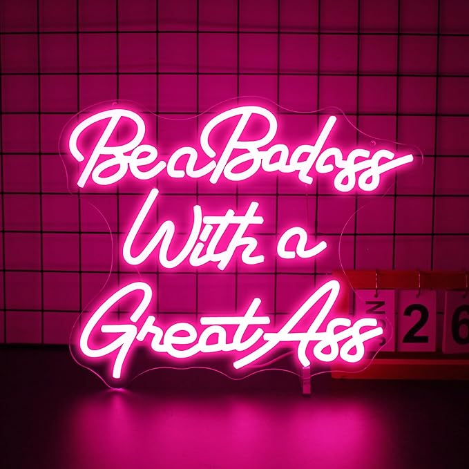 Neon Sign, Neon Signs for Wall Decor Pink Neon LED Signs Room Neon Light Up Signs Home Decor for Bedroom Club Party Bars Shop USB Operated
