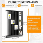 Wall Room Divider,Freestanding Room Divider with Shelves,Wood Room Divider Screen with Storage Cabinet, Wall Divider for Room Separation, for Home Office Decorative K 55.1×9.4×78.7in